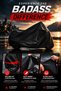 Motorcycle Tarpaulin Cf Moto Sr 250 - 450 Waterproof Uv Protection Thick Fabric Motor Cover Black - 2