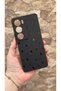 Vivo Y19S Compatible Mini Black Star Patterned Silicone Shock Absorbing Classic Protective Rubber Case
