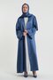 Baby Blue Women's Aysha Abaya Ferace & Shawl - Length 135 cm