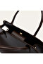 Women's Brown Belt Detailed Strap Handbag - 3