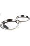 Stainless Steel Designer Serving Tray, 24 + 26 cm - 4
