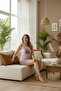 Women's Pajama Set with Patterned Shorts - 2