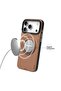 iPhone 17 Pro Leather Case 360° Rotating Magnetic Stand Shockproof Back Cover - 4
