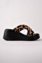 Kcl-Dl54 Dolgutaban Gold Detailed Slippers - 3