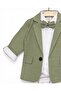 Baby Boy Linen Jacket, Trousers, Snap Button Shirt, 3-6-9-12-18-24 Months Stylish Bow Tie 4-Piece Set - 3