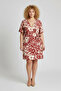 Floral Patterned Short Sleeve Dress
