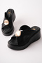 Kcl-Dl54 Dolgutaban Gold Detailed Slippers - 2