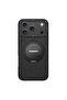 iPhone 17 Pro Leather Case 360° Rotating Magnetic Stand Shockproof Back Cover