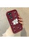 Oppo A60 Compatible Silicone Phone Case with Ribbon Button and Butterfly Pattern