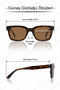 Handmade Acetate - Polarized - Uv400 Protection Brown Men's Sunglasses 52 Ekartman Dkg6293C2 - 2