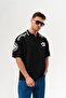 Stonepath Embroidery Detailed Polo Collar Oversize T-Shirt - 5