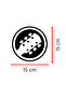 Rock Guitar Sticker - Guitar Figured Car Sticker - Music Car Sticker 15X15Cm - 2