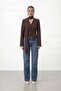 Tie-Up V-Neck Long Sleeve Blouse - 4