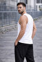 Men's Black Oversize Baggy Sweatpants Straight Leg Comfortable Fit 20/150 Fabric Black Printed - 7