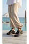 Ankle-Wrap Closed Top Summer Women's High Heels Wedge Heel in Sandals Shoes - 6