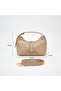 Women's Mink Color Hand and Shoulder Bag with Adjustable Strap for Daily Use Stylish Hand and Shoulder Bag - 2