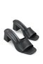 Carina Gioia Women's Heeled Slippers 0012200 Black Skin