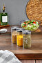3-Pack 300 ml Borosilicate Glass Jars with Metal Lids Ckr3893 - 3