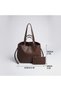 Women's Black Color Stylish Shoulder Bag and Clutch Bag Crisscross Straps Wallet Pack for Daily Use Bag - 4
