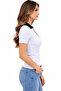 Polo Collar Buttoned Short Sleeve Knit Sweater - 5