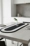 Modern Double Color Detailed Wicker Runner 33X100 - Machine Washable Natural Textured Oval Jute Runner - 4