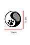 Yin Yang Pati Oto Sticker - Pati and Fingerprint Car Sticker 15X15Cm - 2