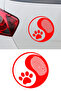 Yin Yang Pati Oto Sticker - Pati and Fingerprint Car Sticker 15X15Cm