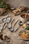 5 Pieces Stainless Steel Kitchen Utensils Set Durable Spaghetti Spoon Perforated Regular Ladle Spatula - 2