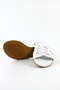 Genuine Leather White Strappy Women's Slippers - Z265200 - 5