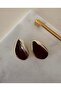 Xuping Vintage Brown Stone Dangle Earrings - Vip Zircon Framed Drop Design Tarnish Resistant Earrings - 4