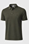 Men's Olive Green Polo T-Shirt Pique Fabric 7152-04 - 4