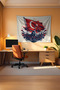 Turkish Flag Wall Cloth – Large Size Tapestry Wall Tapestry, Game Anime Movie Room Decor - 4