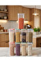 3.2 Liter Set of 9 Storage Containers with Sliding Lids, Food Container Set, Grain Organizer - 6