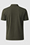 Men's Olive Green Polo T-Shirt Pique Fabric 7152-04 - 5