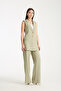 Stone Detailed Vest and Trousers Women's Set