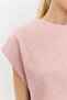 Crew Neck Short Sleeve T-Shirt with Ribbed Hem - 2
