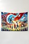 Turkey Sports Flag Themed Wall Covering – Large Size Tapestry Wall Carpet, Game Anime Movie Room Decor