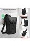 9334 Water-Resistant Anti-Theft Crossbody Sling Bag USB Port 9.7-Inch iPad Black - 6