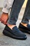 Laceless Men's Casual Shoes Black (White Sole) - 3