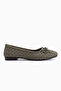 Amelia Mint Suede Bow Women's Ballerinas - 2