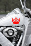 Royal Crown Auto Sticker - Car Window Sticker - Crown Motor Helmet Sticker 15X14Cm - 4