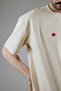 The Button Oversized Mens Tshirts, Beige, SF15-6BEI , Size-S - 2