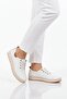 White Genuine Leather Women's Casual Shoes