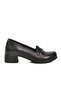 Black Genuine Leather Women's Heeled Shoes - 2