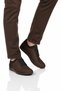 Brown Nubuck Genuine Leather Gel Sole Men's Casual Shoes