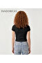 Pandorica's Ironical Design Printed Text Slim Fit Lycra Crop Cotton Combed Cotton T-Shirt (Body Tee) - 2