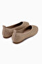 Rena Nud Stone-Trimmed Knitwear Ballerina - 7