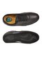 Black Genuine Leather Gel Sole Men's Casual Shoes - 5