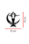 Mermaid Sticker - Mermaid in the Moon Auto Sticker - Car Motor Sticker 13X15Cm - 3