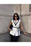 Imported Lycra Double Fabric Lace Detailed Lined Special Design Vest and Trousers Top-Down Set - 4
